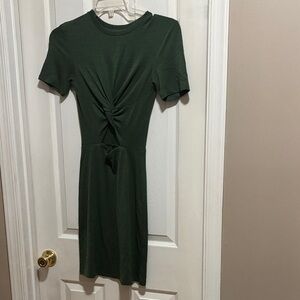 Wilfred Forest Green Mini Dress